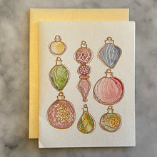 Load image into Gallery viewer, Holiday Card - Vintage Ornaments