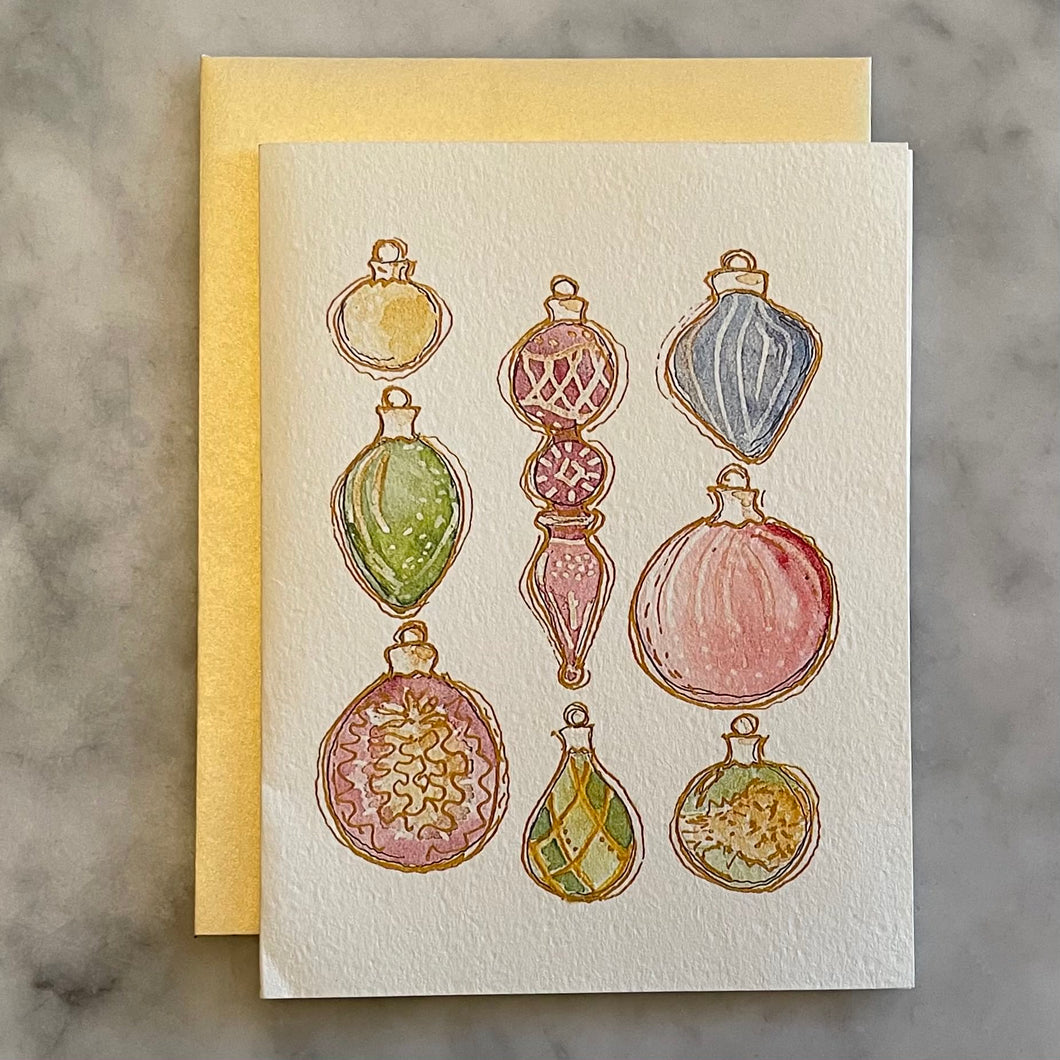 Holiday Card - Vintage Ornaments